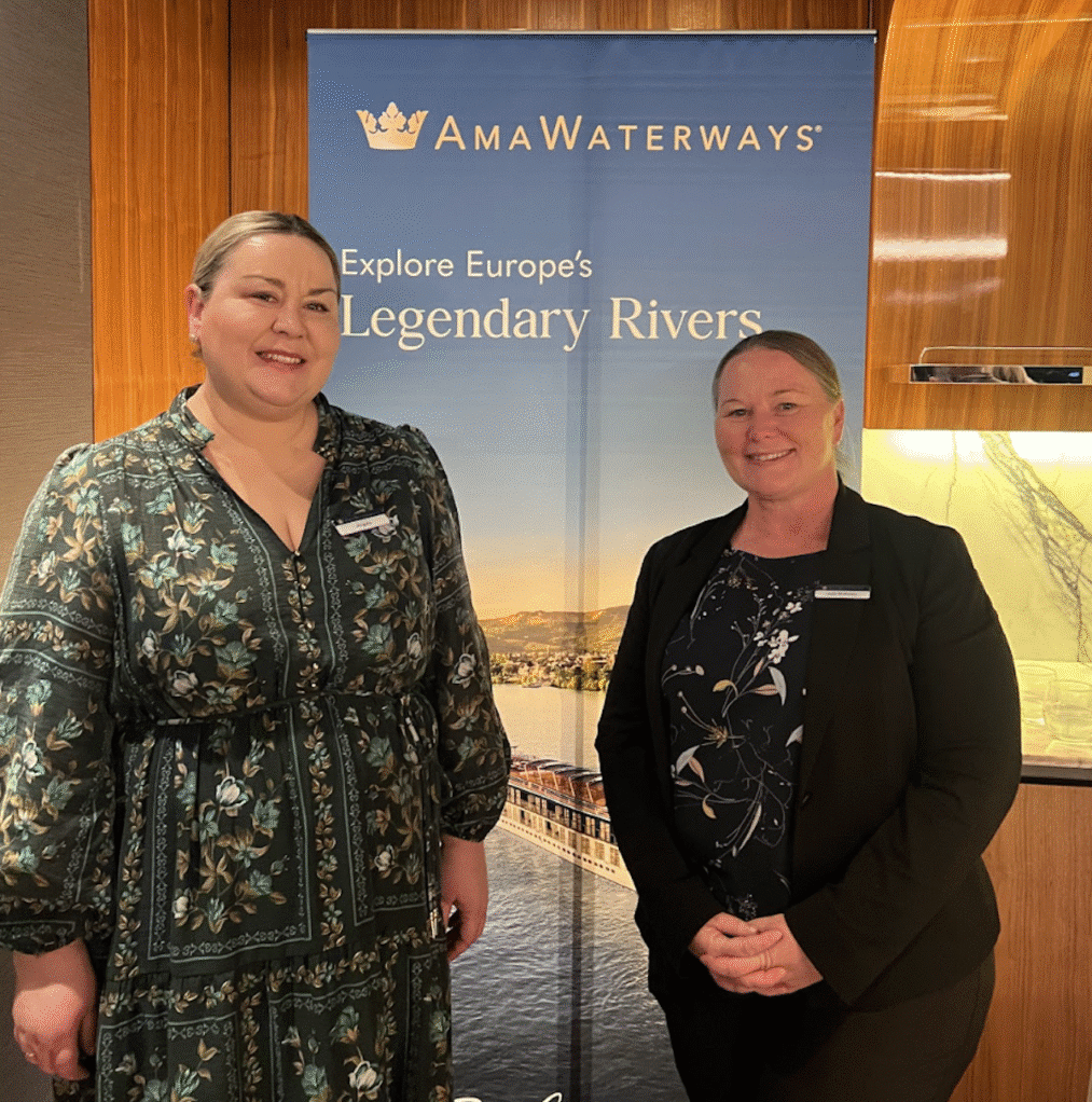 Angela Smith and Julie Mckinley of AmaWaterways 